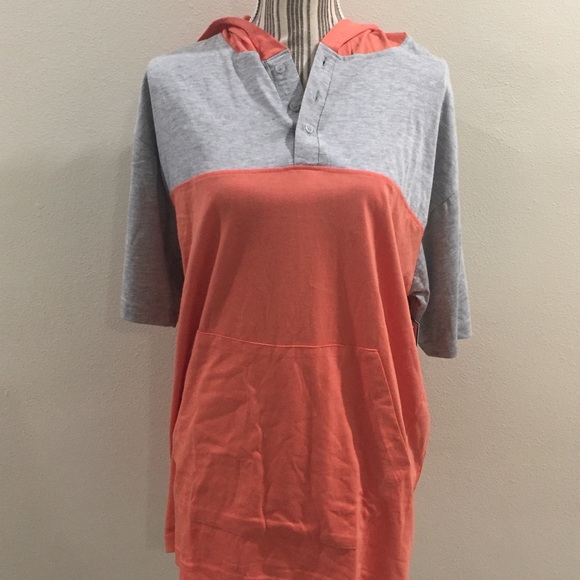 Galaxy By Harvic Other - Short Sleeve Henley Hoodie
